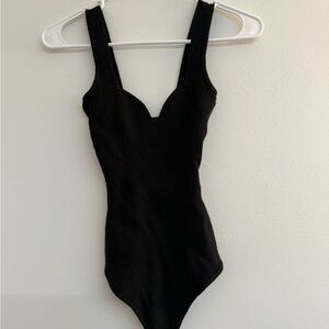 Abercrombie & Fitch Black Bodysuit Size Small